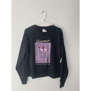 NWT Maeve X Natalia Bagniewska Cocktail Sweatshirt Sz XS Black Printed Design